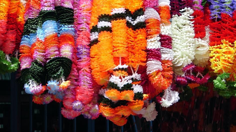 Garlands from Marigolds for Diwali